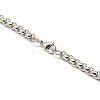 Tarnish Resistant 304 Stainless Steel Venetian Chain Box Chain Necklace Making STAS-A028-N031P-A-3