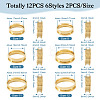  12Pcs 6 Size 201 Stainless Steel Grooved Finger Ring Settings RJEW-TA0001-05G-11
