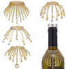 4Pcs Glass Rhinestone Wine Glass Charms AJEW-OC00044-1