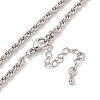 Brass Wheat Chain Necklaces for Women NJEW-G084-23P-2