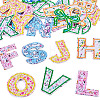 3 Bags Polyester Embroider Self-adhesion Thread Iron on/Sew On Patches PATC-TA0001-52-3