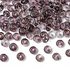 111Pcs Electroplate Transparent Colours Rainbow Glass Seed Beads SEED-YW0002-93H-1