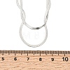 Unisex 304 Stainless Steel Flat Snake Chain Necklaces NJEW-K305-11P-5