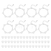 Heart 304 Stainless Steel Cabochon Setting Bracelets BJEW-AB00011-1