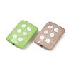 Opaque Printed Acrylic Beads OACR-G055-05-2