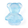 Transparent Resin Bear Cabochons RESI-N039-02-3