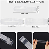 CRASPIRE 12 Pairs 3 Style Transparent TPU Anti-Loose Shoelace for High-heeled Shoes FIND-CP0001-95-2