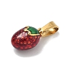 304 Stainless Steel Enamel Fruit Vegetable Charms STAS-F336-02D-G-2