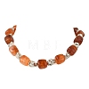 Cube Imitation Gemstone Acrylic Beaded Necklaces for Women NJEW-JN06476-4