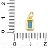 Brass Pave Sky Blue Cubic Zirconia Charms CU-CBA4A93-02I-G-3
