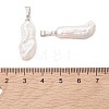 Natural Baroque Keshi Pearl Pendants PALLOY-JF05417-3