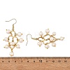 304 Stainless Steel & Natural Cultured Freshwater Pearl Beads Cluster Chandelier Earrings for Women EJEW-JE07467-5
