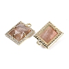 Natural Sunstone Faceted Rectangle Pendants G-I375-05G-04-2