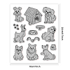 Rubber Clear Stamps DIY-WH0251-004-2