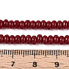 Opaque Spray Painted Glass Beads LS-GLAA-ZX008-4mm-18O-4