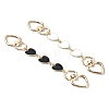 Alloy Enamel Heart Link Bag Chain FIND-YW00003-01-2