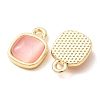 Alloy & Glass Pendants AL-CBA7256-08G-4