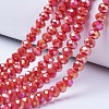 Electroplate Glass Beads Strands LS-EGLA-A034-P4mm-B06-1