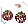 Wooden Ornaments HJEW-WH0006-41-2