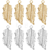 20Pcs 2 Colors Brass Pendants KK-BBC0011-26-1