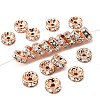 Brass Rhinestone Spacer Beads X-RB-A014-Z8mm-01RG-NF-1