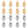 16Pcs 2 Colors 304 Stainless Steel Pendants STAS-HY0002-04-1