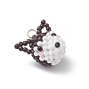 Glass Seed Beaded Pendants PALLOY-MZ01131-3