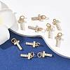 SHEGRACE Brass Micro Pave Clear Cubic Zirconia Pendants XGRQ29227-394G-T-4