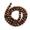 Natural Tiger Eye Beads Strands G-J303-11-4mm-2