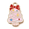 Alloy with Pink Enamel Pendants AL-CBA9E11-04KCG-02A-1