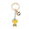 Football Theme Alloy & Enamel Keychains AL-A001-01A-G-1