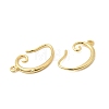 Brass Earring Hooks KK-Z154-15G-3