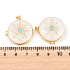 Brass Locket Pendants KK-D232-10G-4