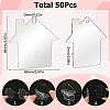 50Pcs Transparent Acrylic Disc Big Pendants ZXFQ-SC0001-01A-2