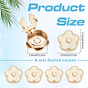 6Pcs Zinc Alloy Cufflinks BUTT-ME0001-50B-01-2