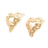 2Pcs Brass Stud Earrings EJEW-B058-02G-2