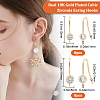 16Pcs 2 Size Brass Micro Clear Cubic Zirconia Earring Hooks KK-BBC0007-35-2