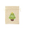 Christmas Theme DIY Diamond Painting Drawstring Gift Bag Kit DIAM-PW0010-72B-10-1