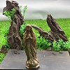 Natural Indian Jade Carved Healing Virgin Mary Figurines PW-WG30485-27-1