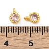 Brass Micro Pave Cubic Zirconia Pendants KK-H204-03G-04-3