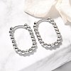 304 Stainless Steel Hoop Earrings for Women EJEW-M068-08B-P-1