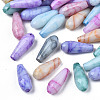 Opaque Baking Painted Crackle Glass Beads Strands EGLA-S174-34-1
