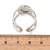 Hammered 304 Stainless Steel Cuff Ring Components SA-CBAC0DF-02B-P-3