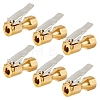 SUPERFINDINGS 6Pcs Brass Tyre Inflatable Clamp TOOL-FH0001-16-1