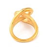 Ion Plating(IP) 304 Stainless Steel Knot Wide Finger Rings for Women RJEW-S414-56B-G-3