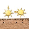 Brass Enamel Pendants FIND-I055-01G-02-3