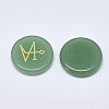 Natural Green Aventurine Cabochons G-T122-38G-2