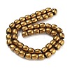 Synthetic Magnetic Hematite Beads Strands G-P545-H01-01A-2