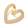 Brass Rhinestone Pendants RB-CBA2C2D-07G-2