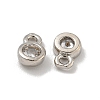 Brass Micro Pave Cubic Zirconia Charms KK-L075-017P-01-2